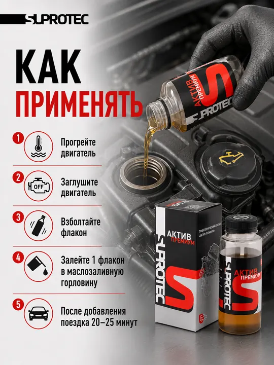 Карточка товара Suprotec: как применять